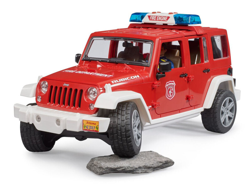 Bruder Jeep Wrangler Hasičské auto s figurko 1:16 